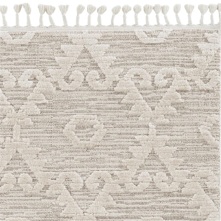 Palacedesigns 63 x 91 in. Ivory Beige Polyester Rug PA3669376